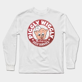 Retro Piggly Wiggly Long Sleeve T-Shirt